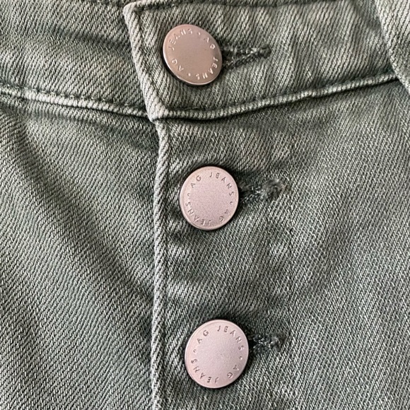 AG Adriano Goldschmied The Isabelle Button Up High Rise Straight Crop Jeans S29R - Picture 6 of 9
